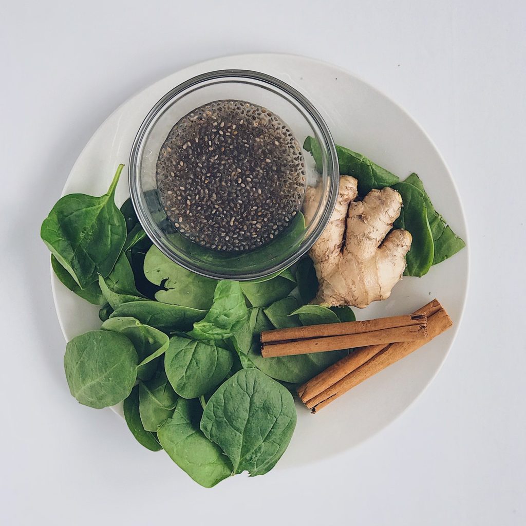 green vegan protein smoothie ingredients