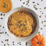 creamy vegan pumpkin pasta comfort food dinner